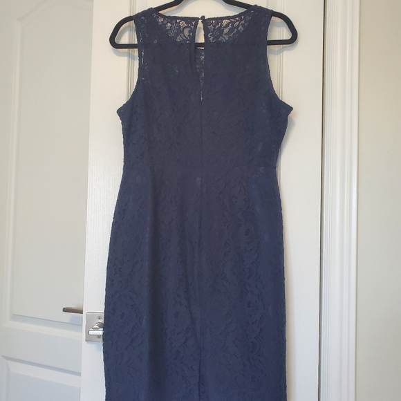 Navy Blue J Crew Dress Size 10/12 - Picture 2 of 5